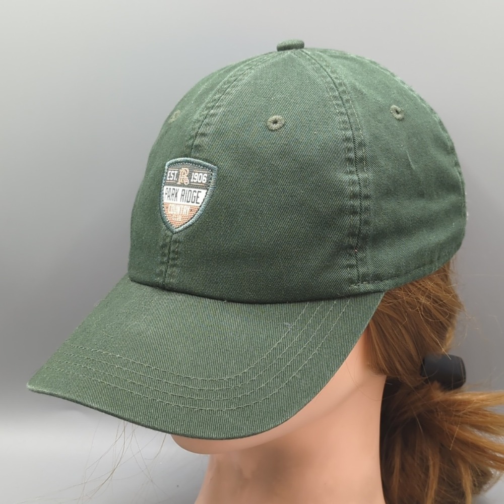 Park Ridge Country Club Golf Hat Cap Green Ahead Extreme Fit Strapback